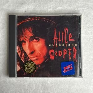 Alice Cooper – Classicks 1995, Epic Records CD Greatest Hits + Live Tracks